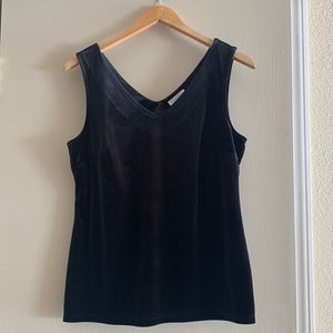 Vintage Charter club v neck velvet tank top